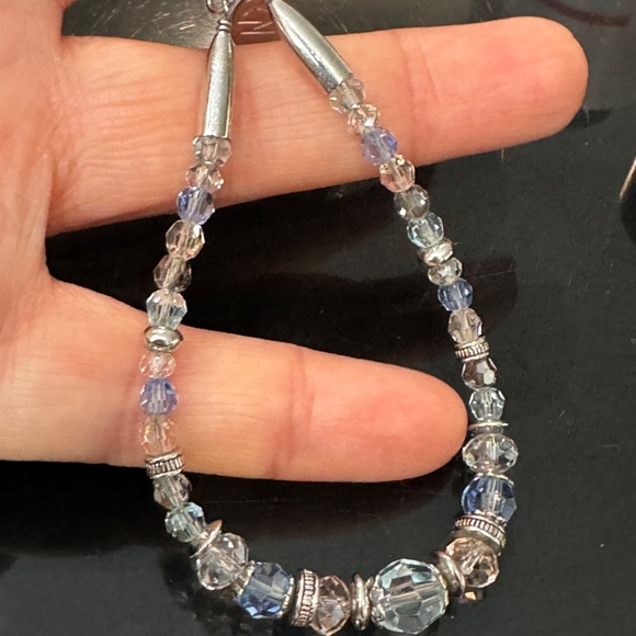Caroline Neron Bracelet Silver Tone Swarovski crystals - Picture 4 of 6